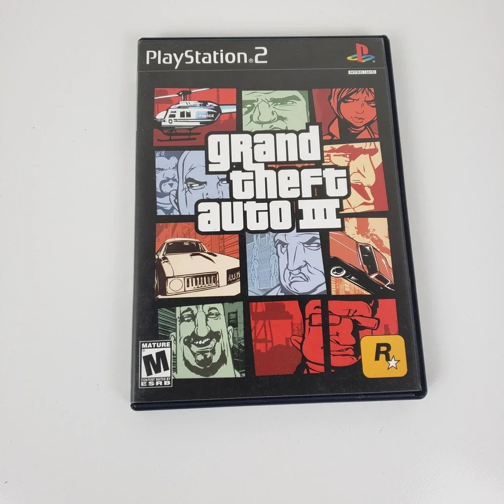 Grand Theft‎ Auto III Sony PlayStation 2 PS2 2001 Black Label GTA 3 Complete CIB